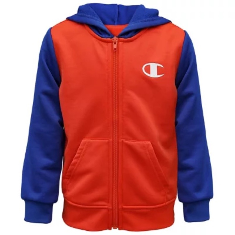 Champion Kids' Red and Blue Hoodie